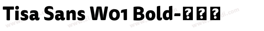 Tisa Sans W01 Bold字体转换